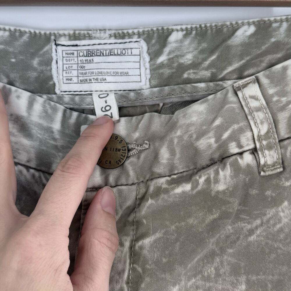 Current/Elliott Buddy Trouser Bleached Light Army Jeans Women’s 26 Straight Leg - Picture 4 of 4